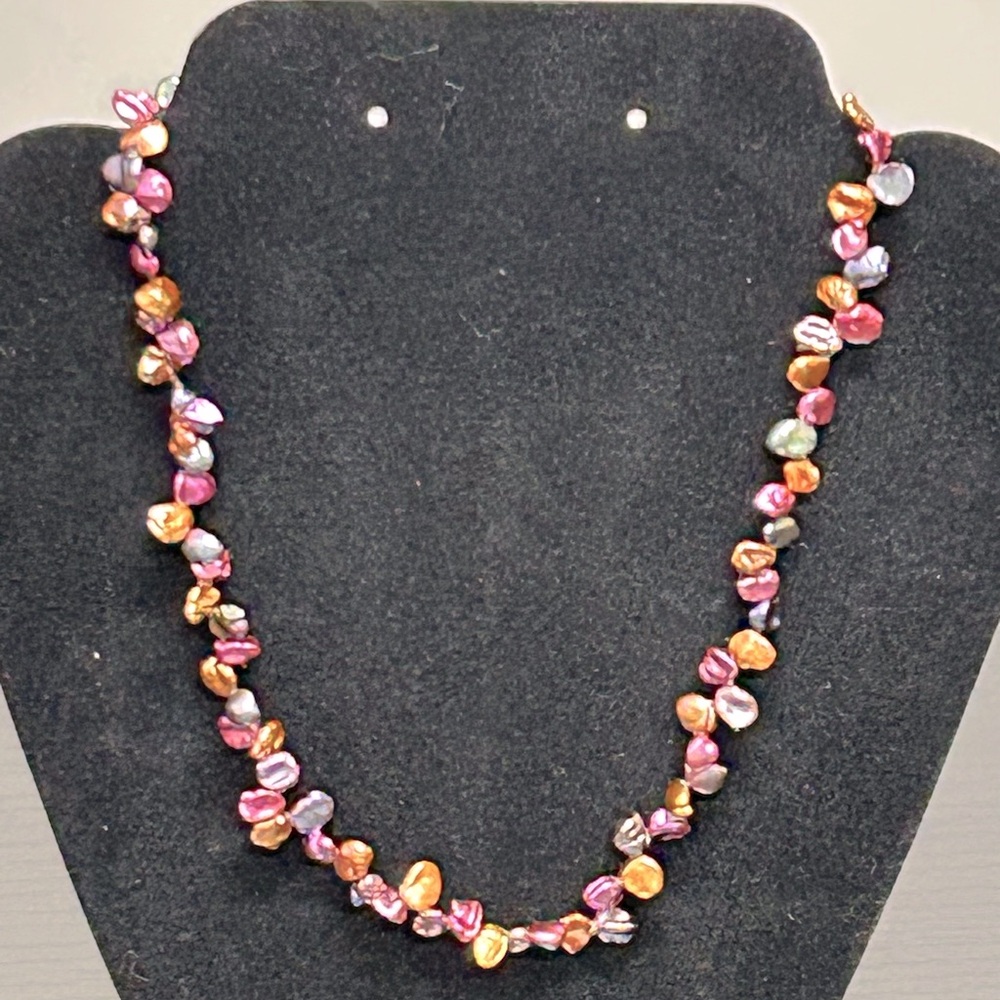 Honora 925 silver Keshi pearl necklace. 18 inches